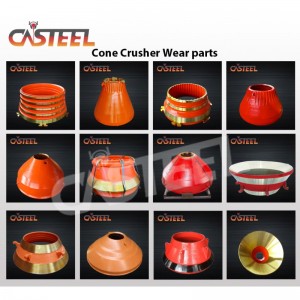 China OEM de garnituri concasoare concave, manta de linie de castron și concave